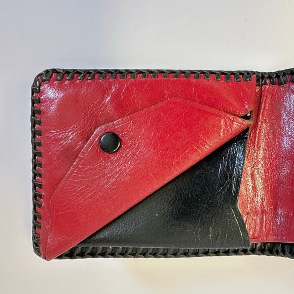 Vintage Floral Tooled Leather Wallet Western Design Bifold with Coin Pocket‎ - Picture 6 of 16